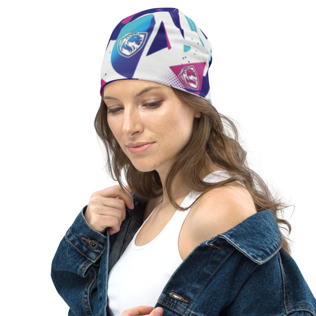 Neon Pulse: All-Over Print Beanie