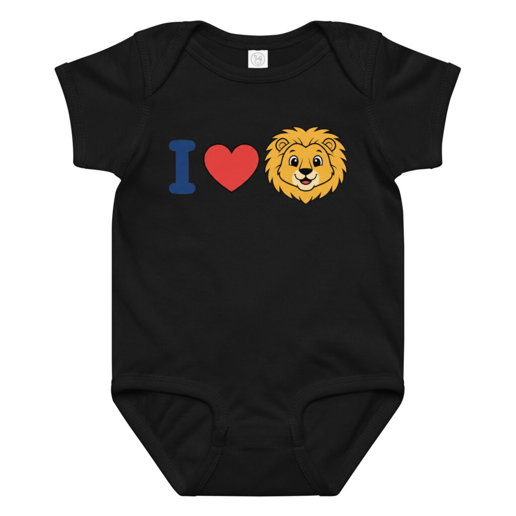 I ❤️ Lions Baby jersey bodysuit