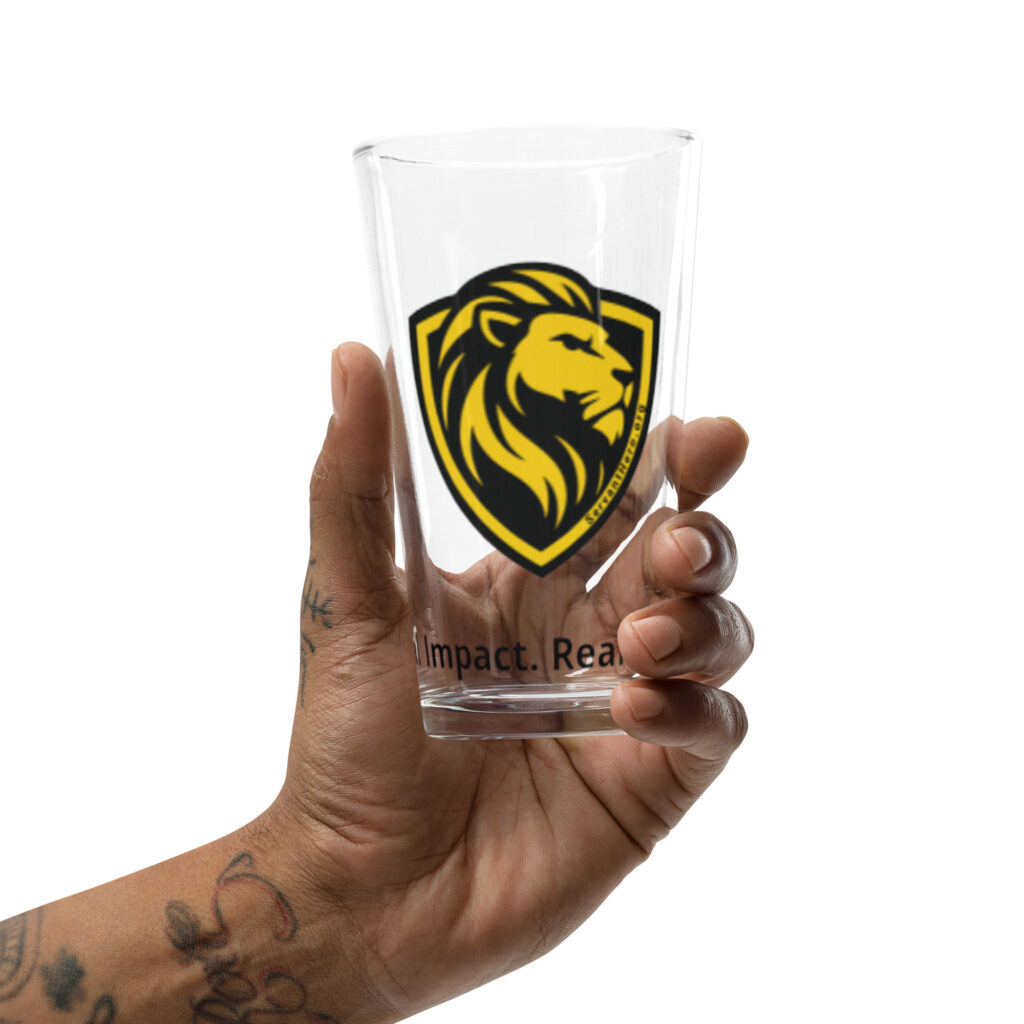 Servant Hero Shaker pint glass