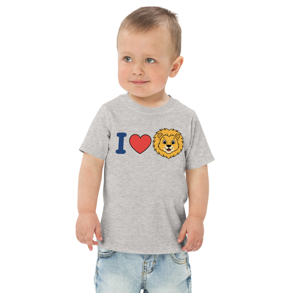 I ❤️ Lions Toddler jersey t-shirt