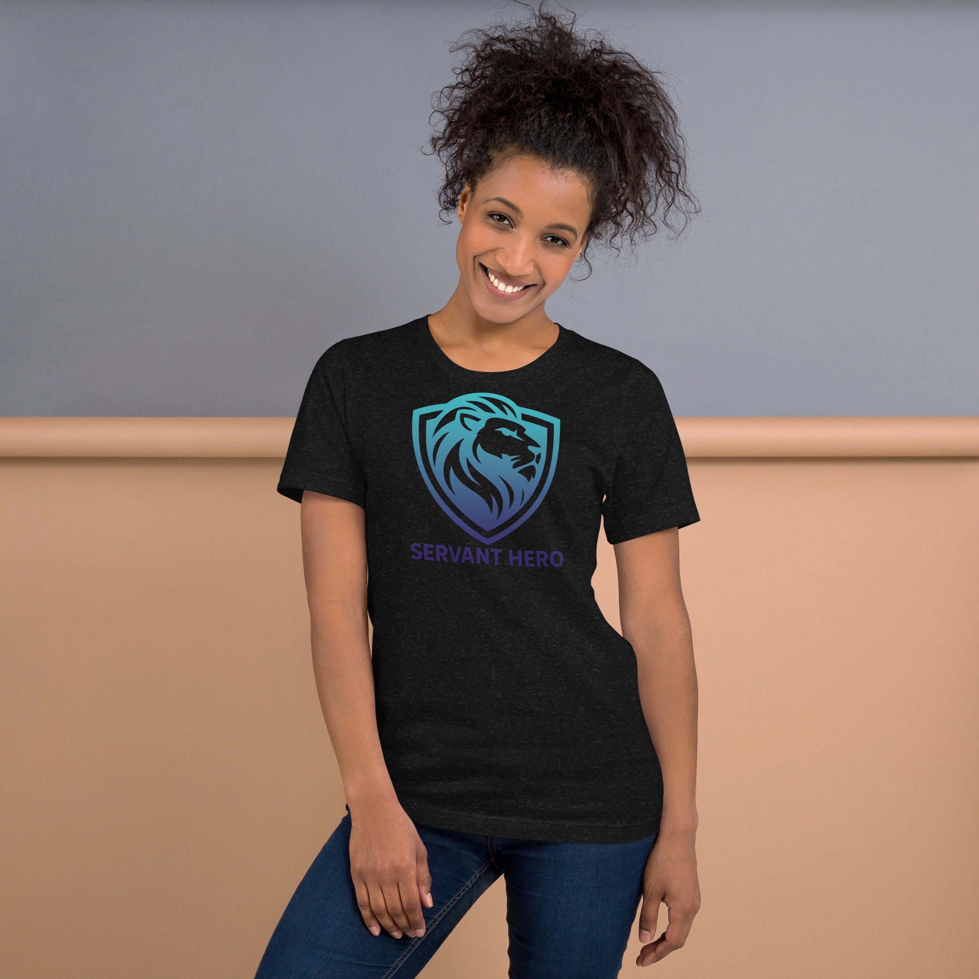 Servant Hero Crest T-shirt (Blue/Purple)