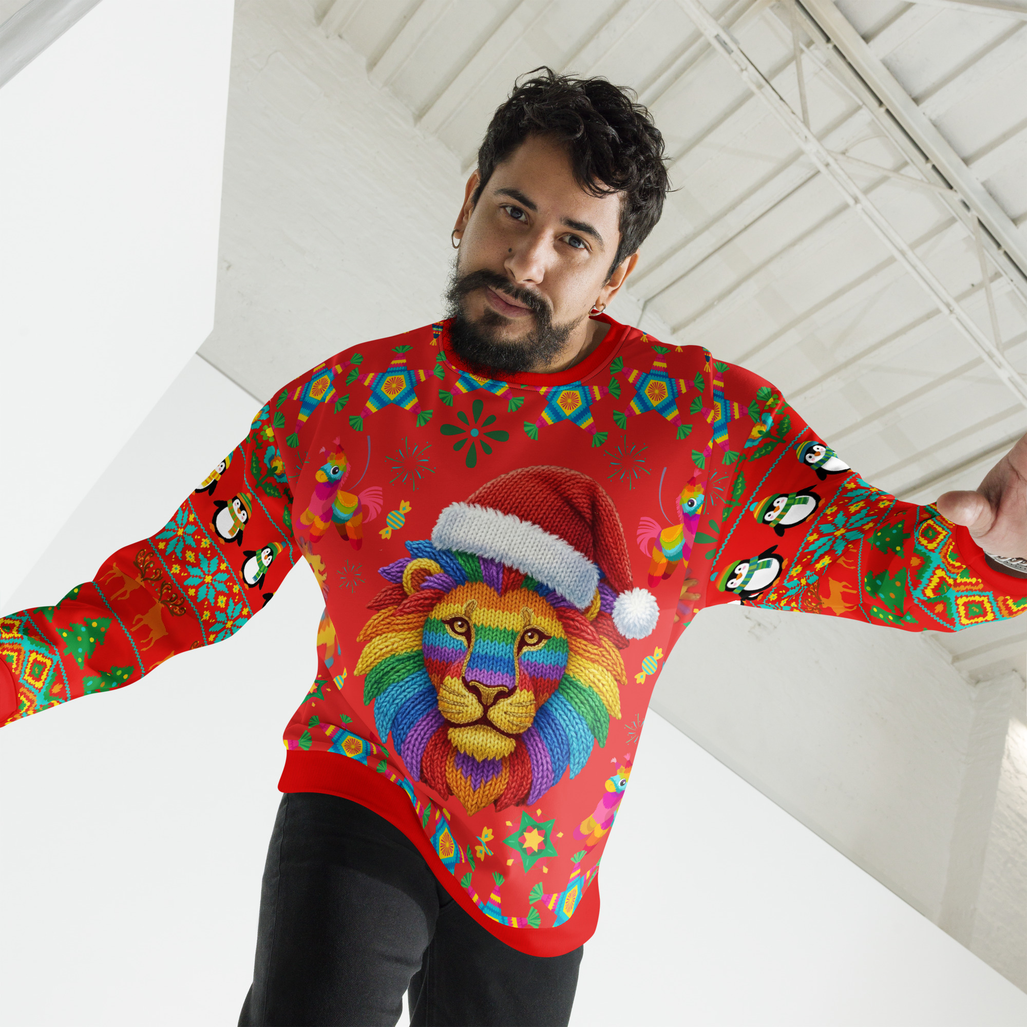 Rainbow Majesty Lion – Ugly Sweater Contest Winner Edition - Image 22