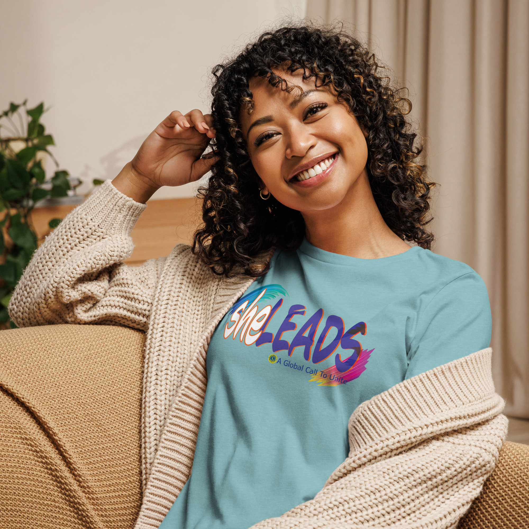 she Leads Women's Relaxed T-Shirt - Image 37