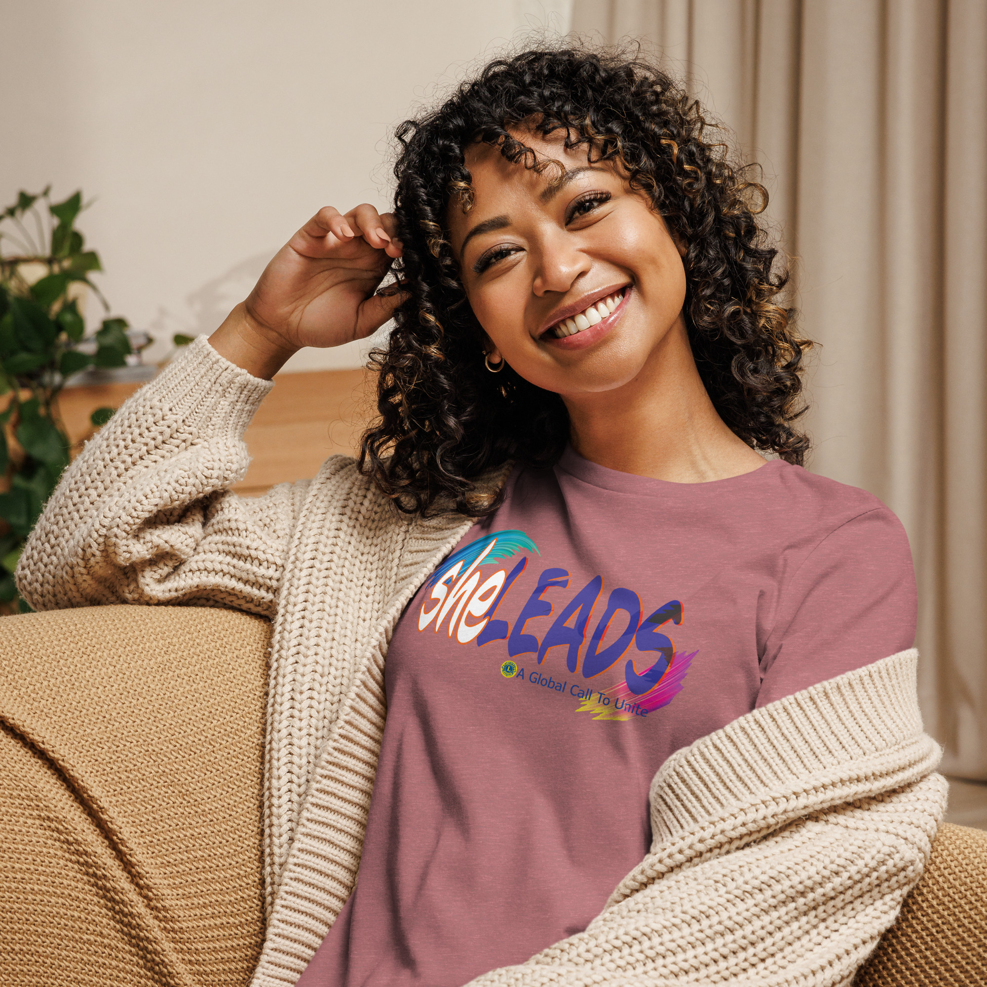 she Leads Women's Relaxed T-Shirt - Image 35