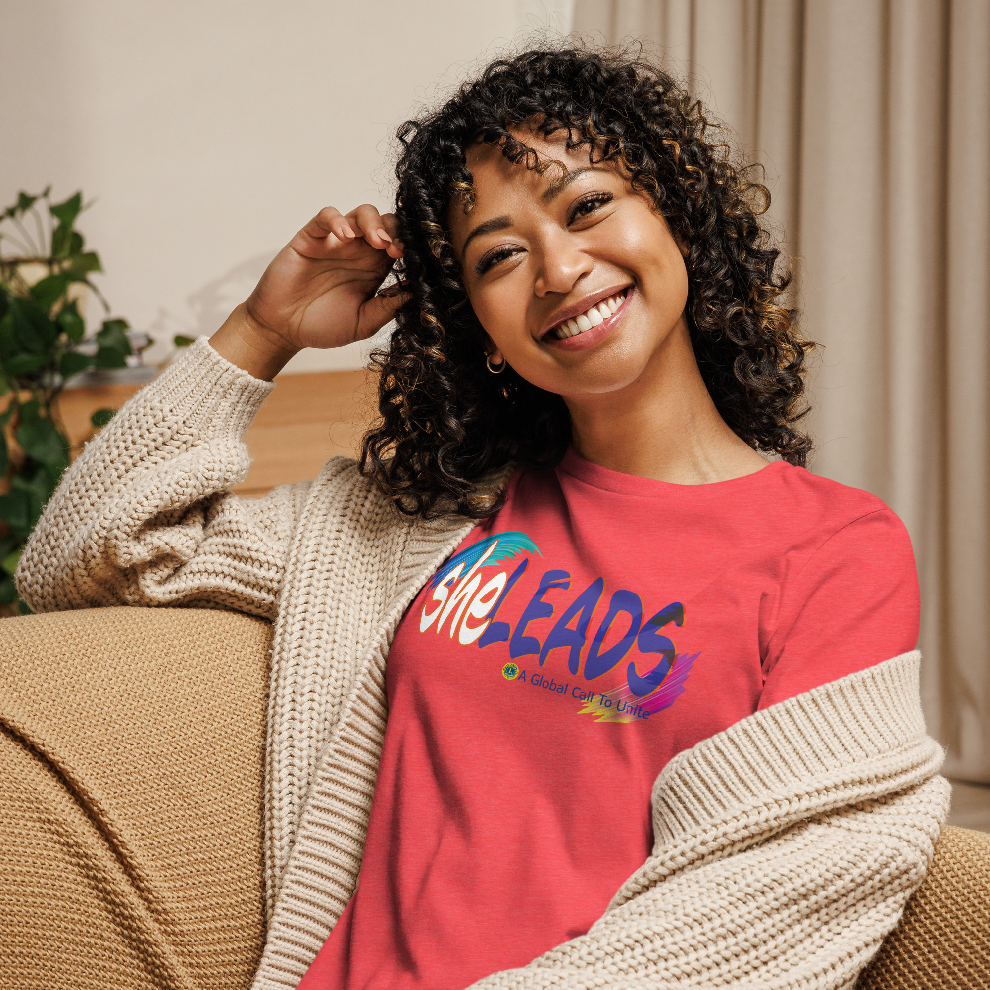 she Leads Women's Relaxed T-Shirt - Image 34