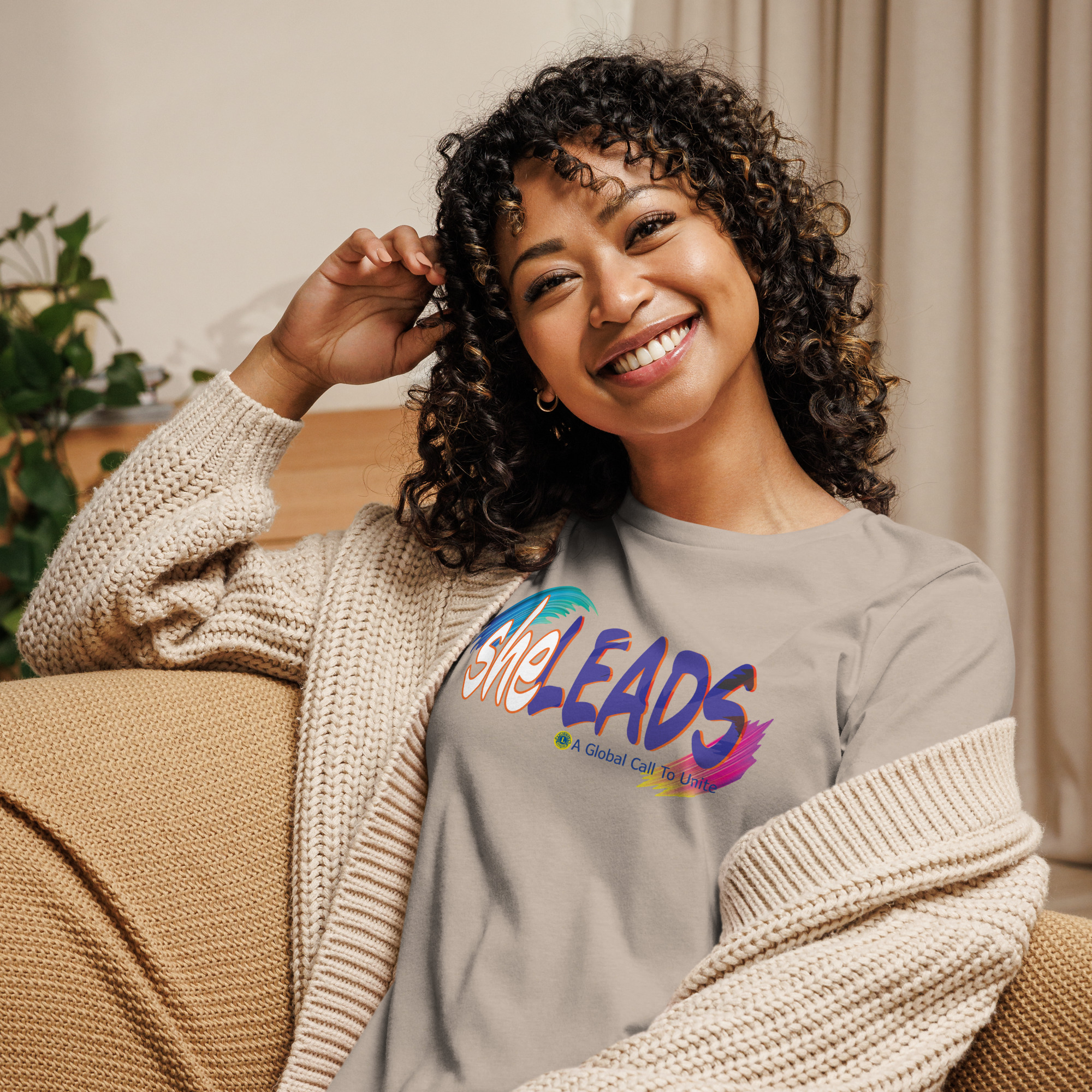she Leads Women's Relaxed T-Shirt - Image 38