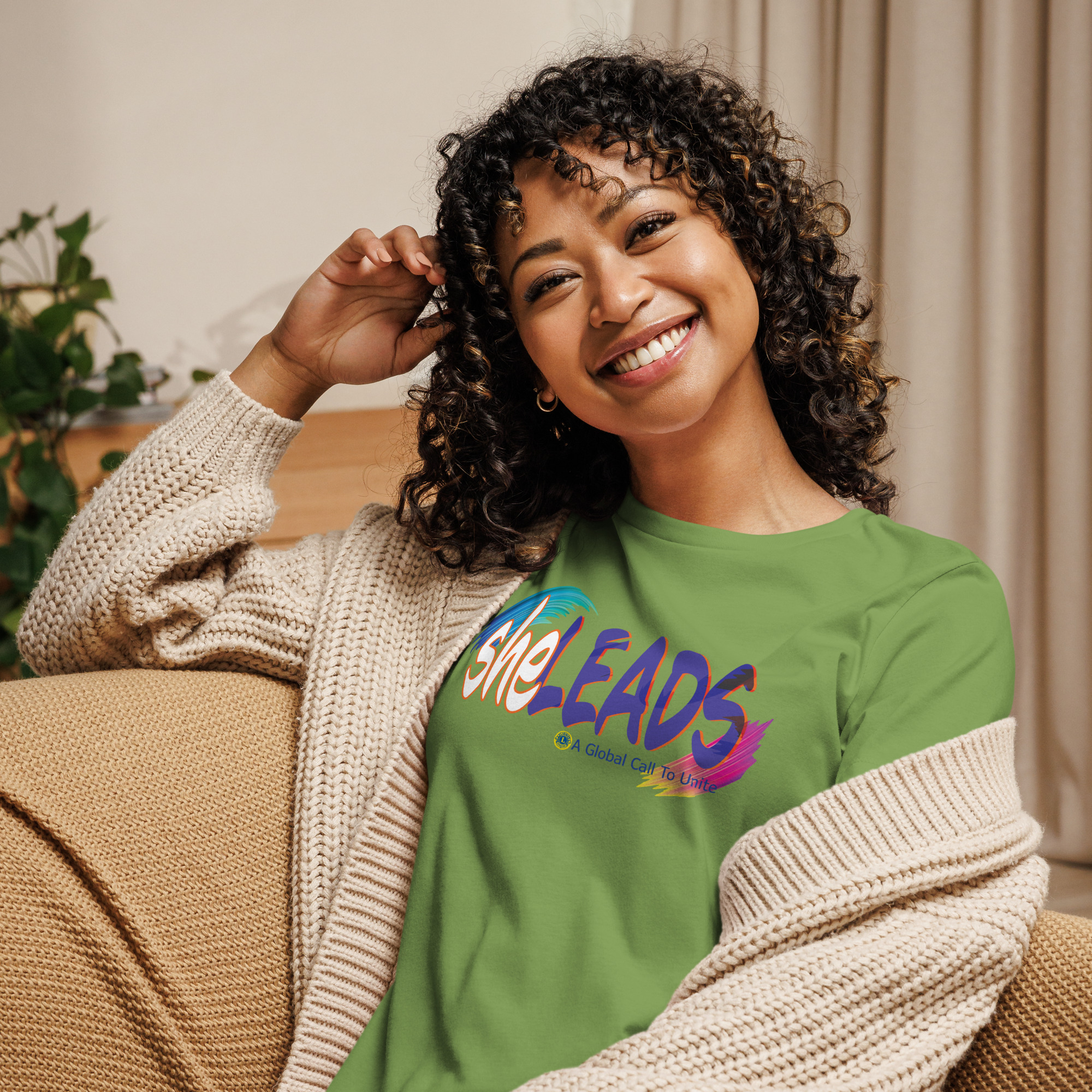 she Leads Women's Relaxed T-Shirt - Image 36