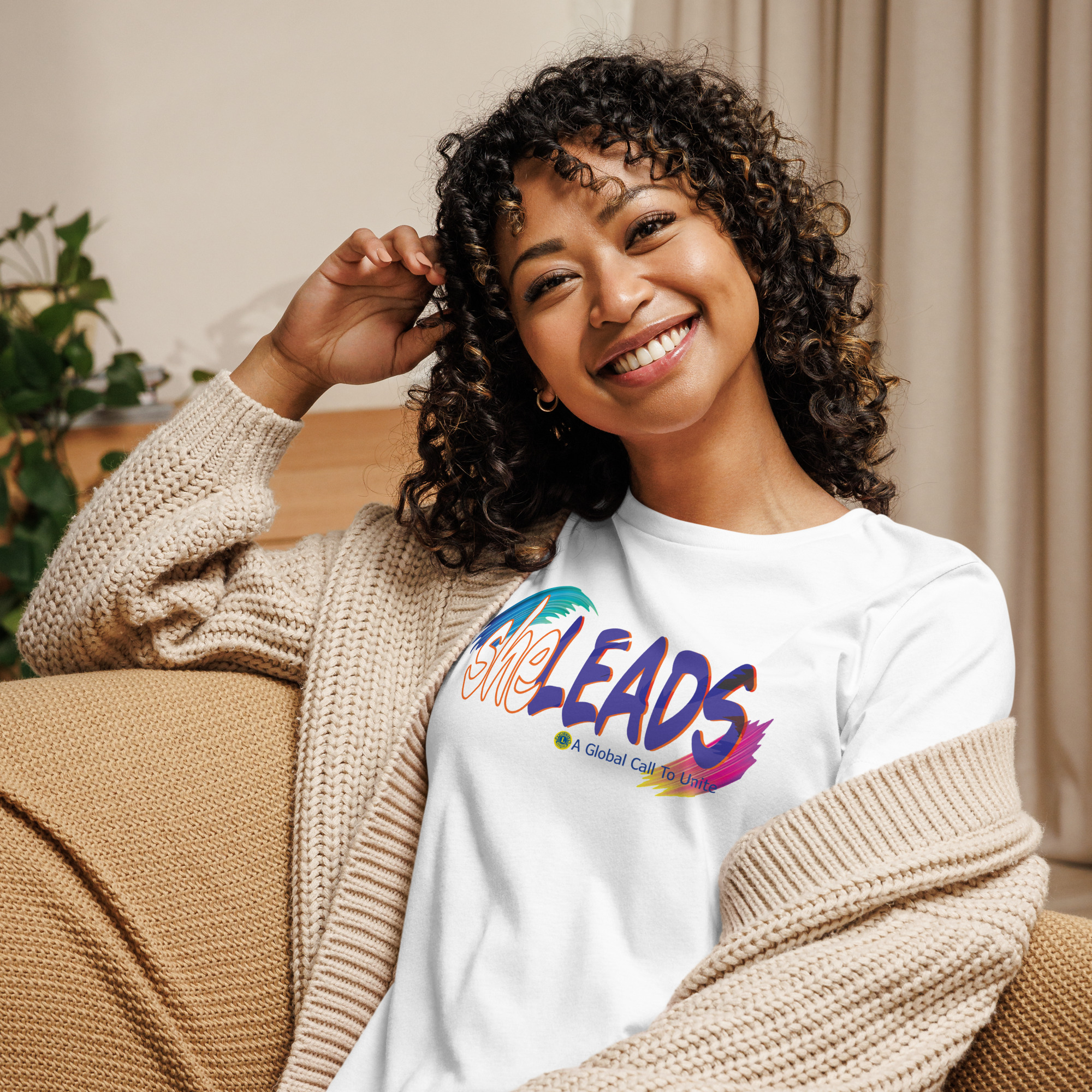 she Leads Women's Relaxed T-Shirt - Image 40